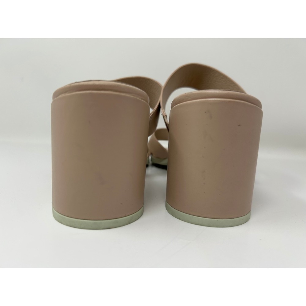 ECCO Shape 35 Women Block Sandal Nude Beige Leather Multi Strap Slide EU 40 US 9 - Picture 7 of 9